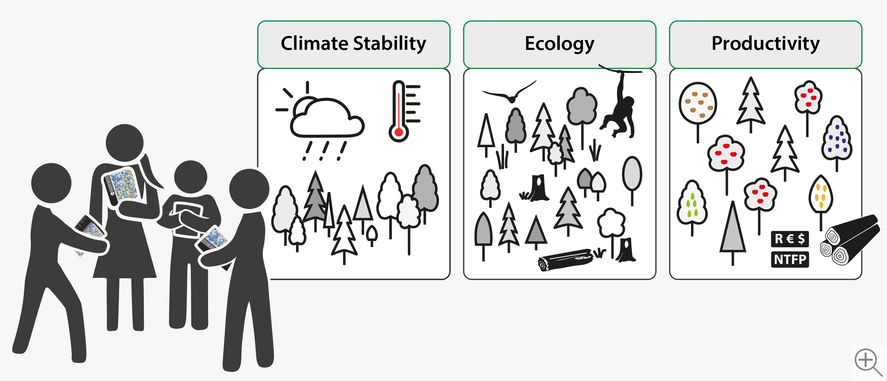 Zielszenario von Forests4People Zielszenario von Forests4People